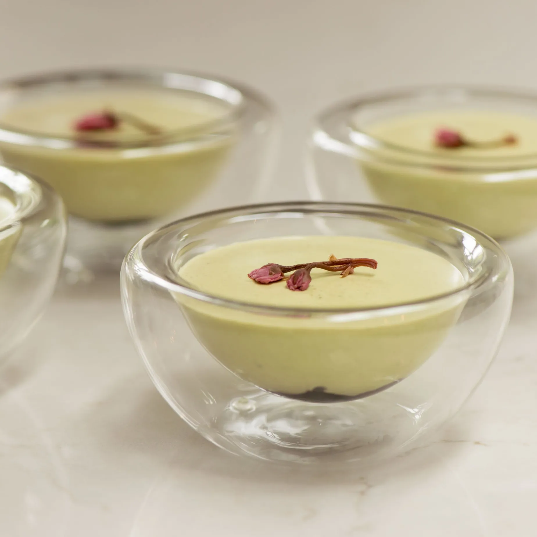 3 x 260ml Large Double-Walled Glass Bowl