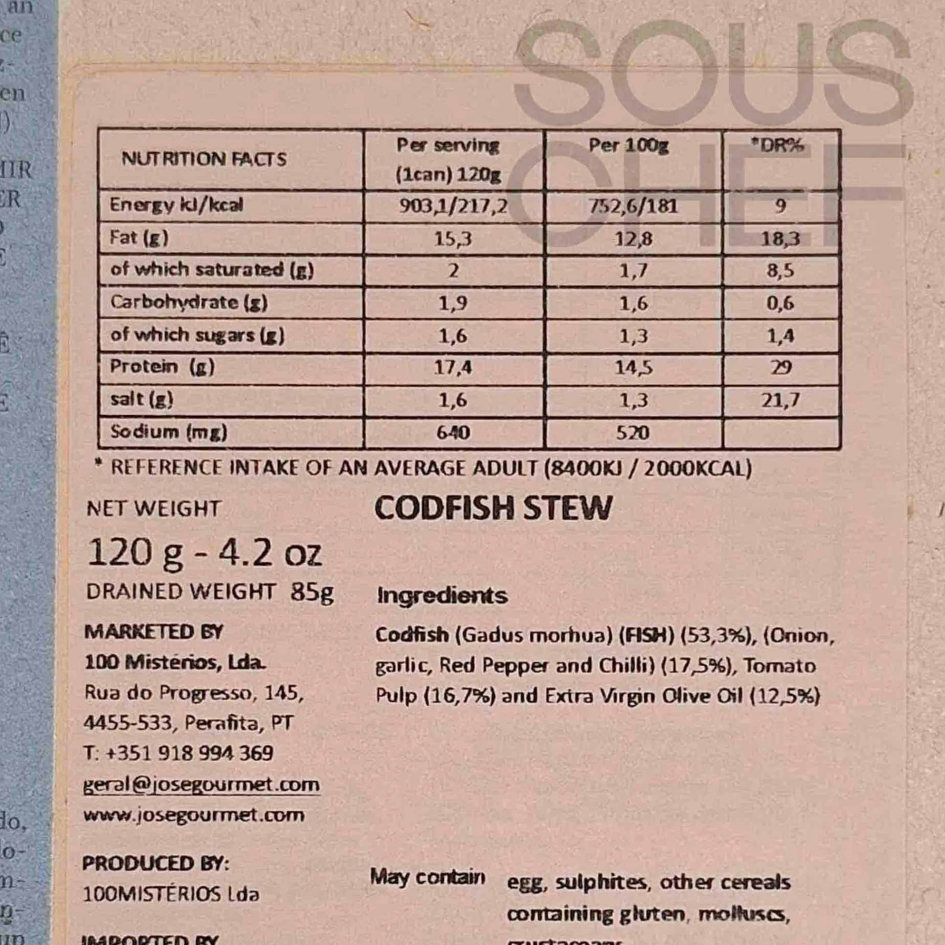 ABC+ Codfish Stew, 120g