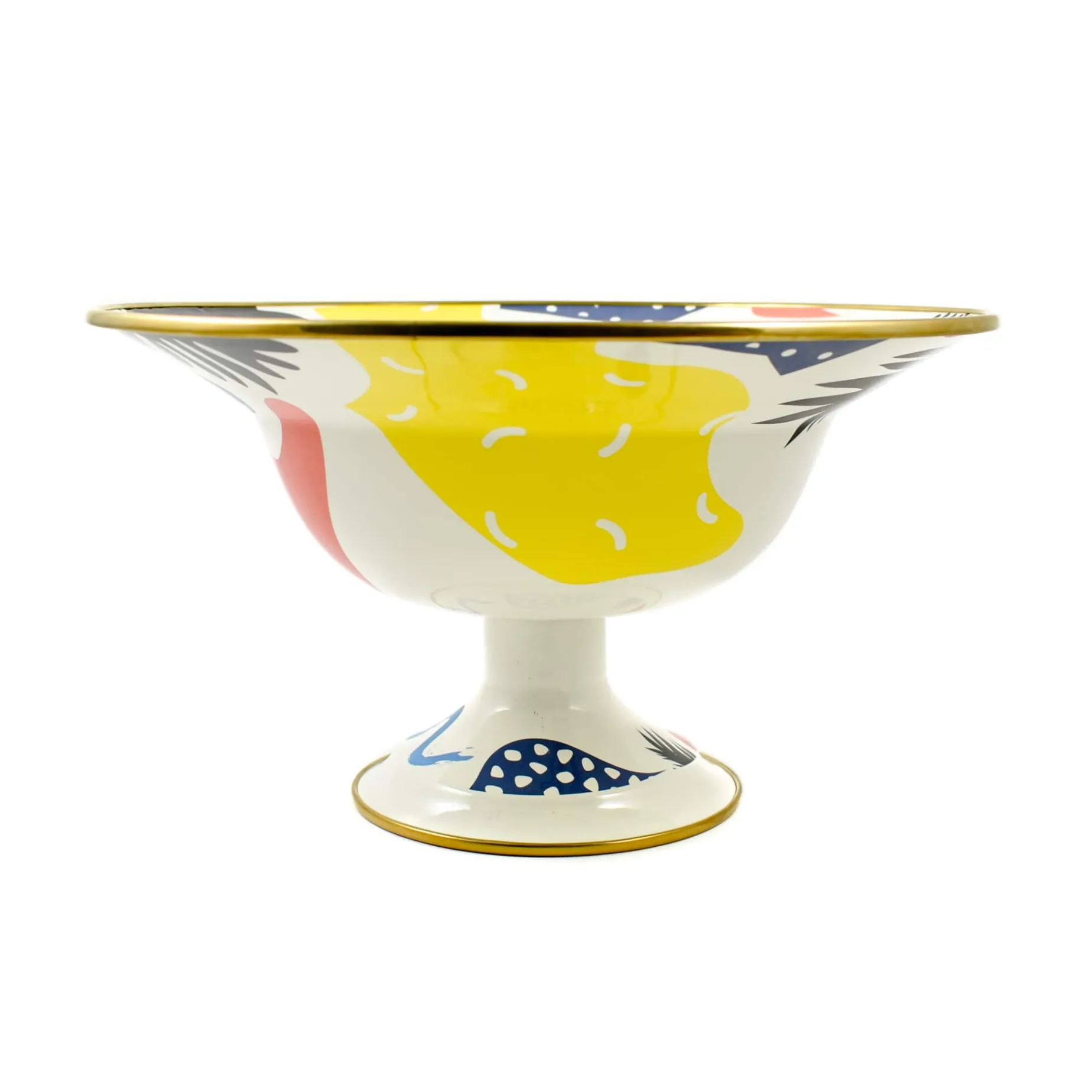 Abstract Enamel Display Dish, 30cm