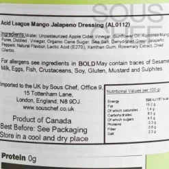 Acid League Mango Jalapeno Dressing, 300ml