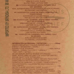 Alejandro Magno Chorizo Slices, 100g