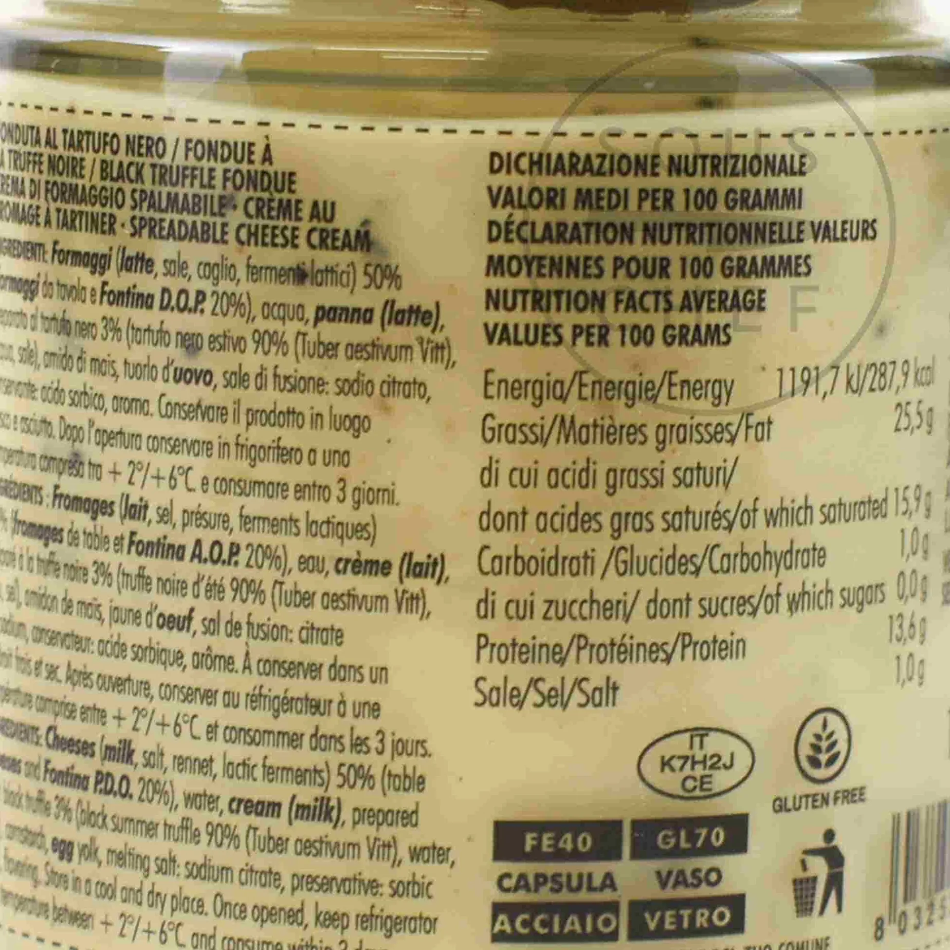 Alpenzu Fondue with Black Truffle, 140g