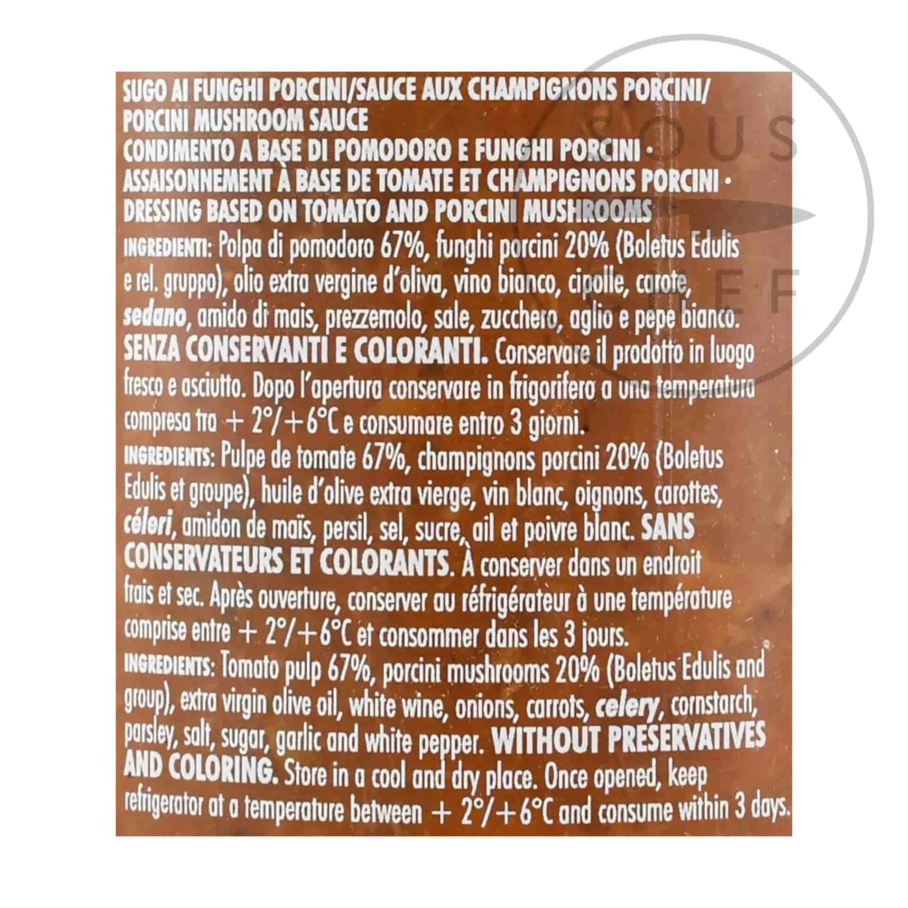 Alpenzu Porcini Mushroom Pasta Sauce, 225g