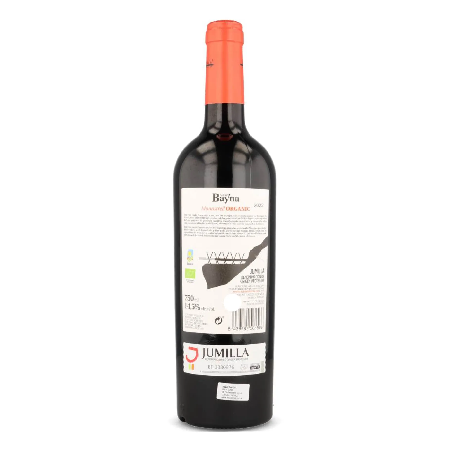 Alto de Bayna Organic Monastrell Red Wine, 750ml