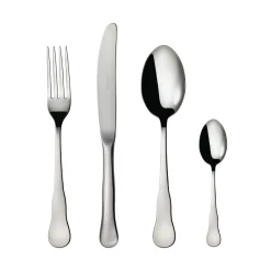 Ambar Polished Stainless Steel 4 Piece Place Setting Cutlery Set