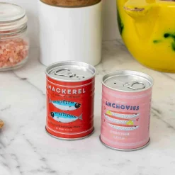 Anchovies & Mackerel Salt & Pepper Shaker Set