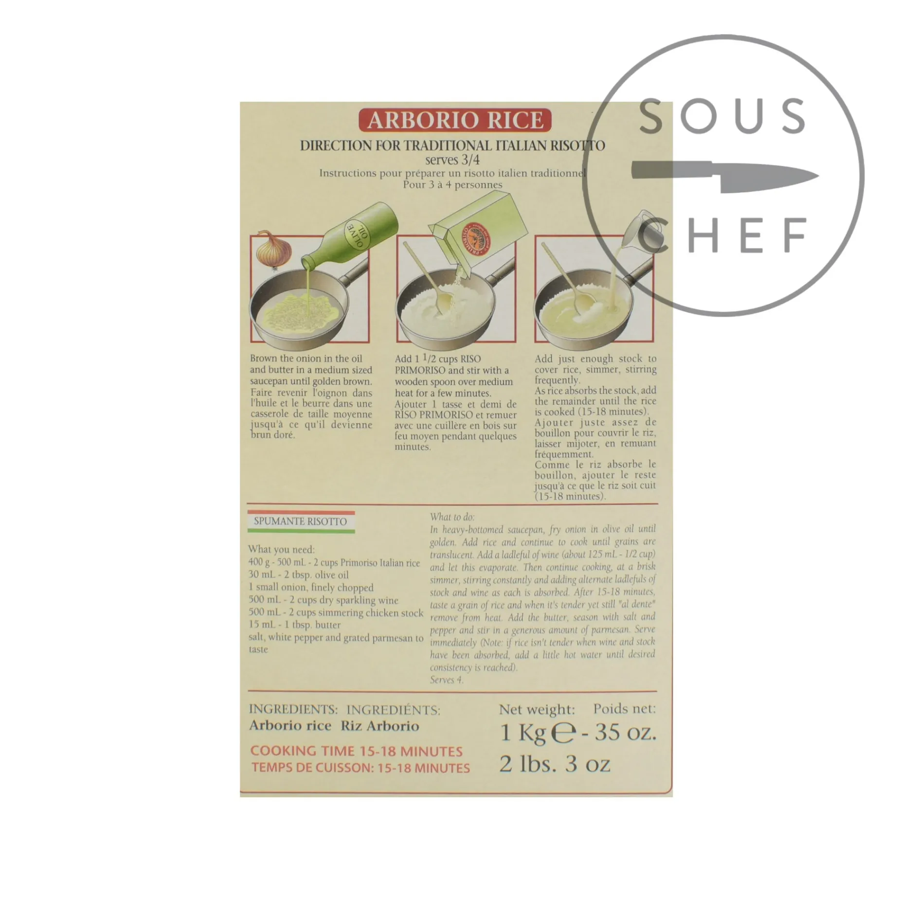 Arborio Risotto Rice, 1kg