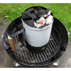 BBQ Chimney Starter, 27cm high x 16cm dia