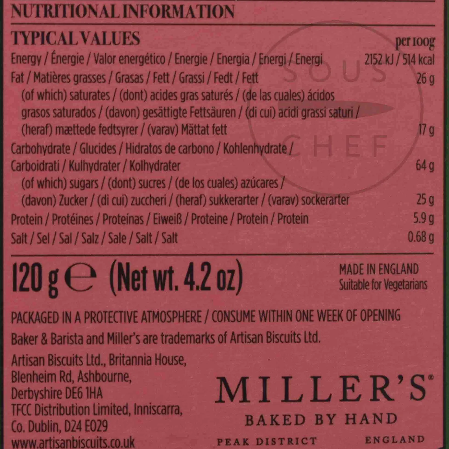 Belgian Double Chocolate Biscuits, 120g