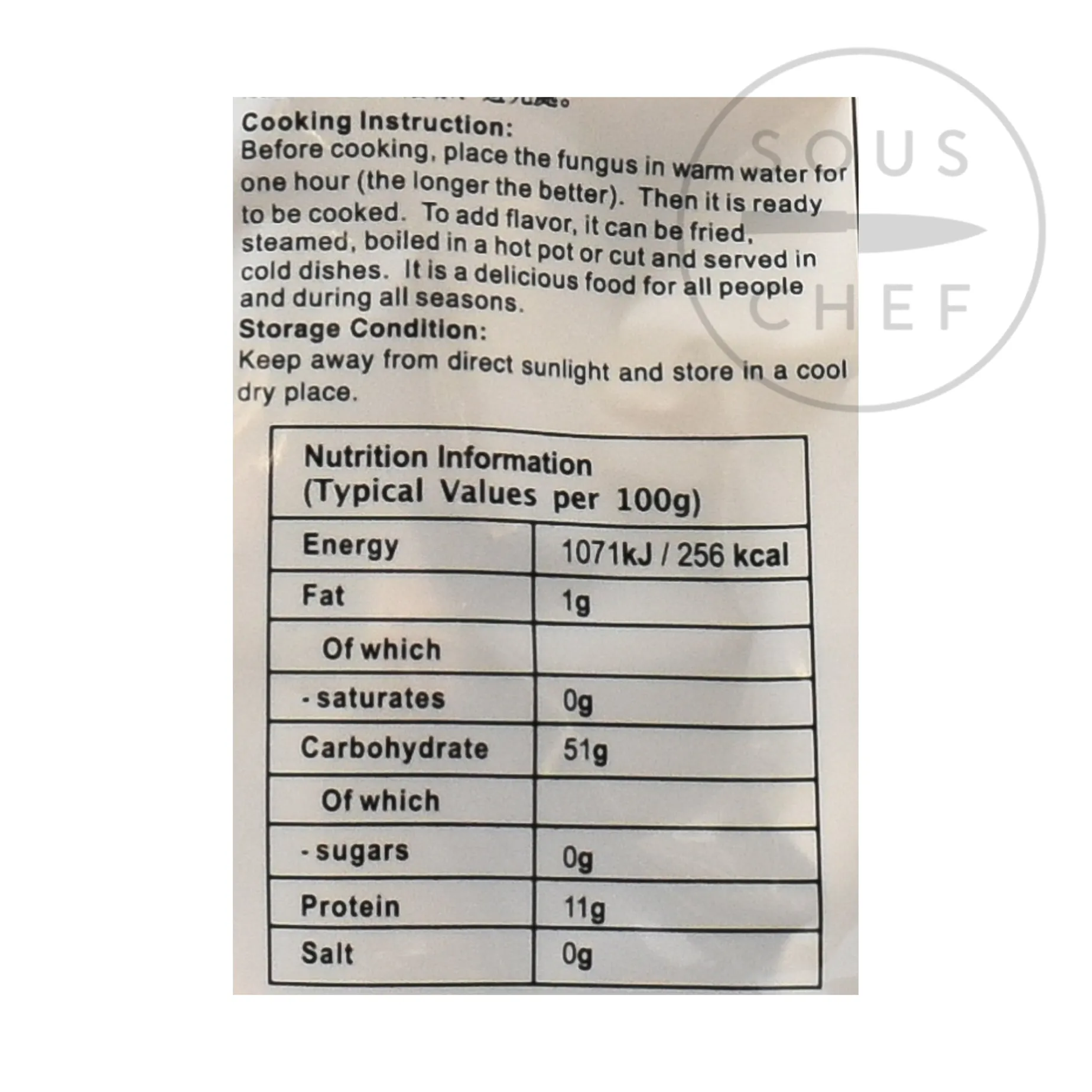 Black Fungus - Wood Ear, 100g