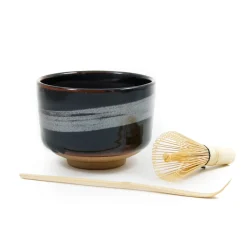 Black Glaze Matcha Bowl Set