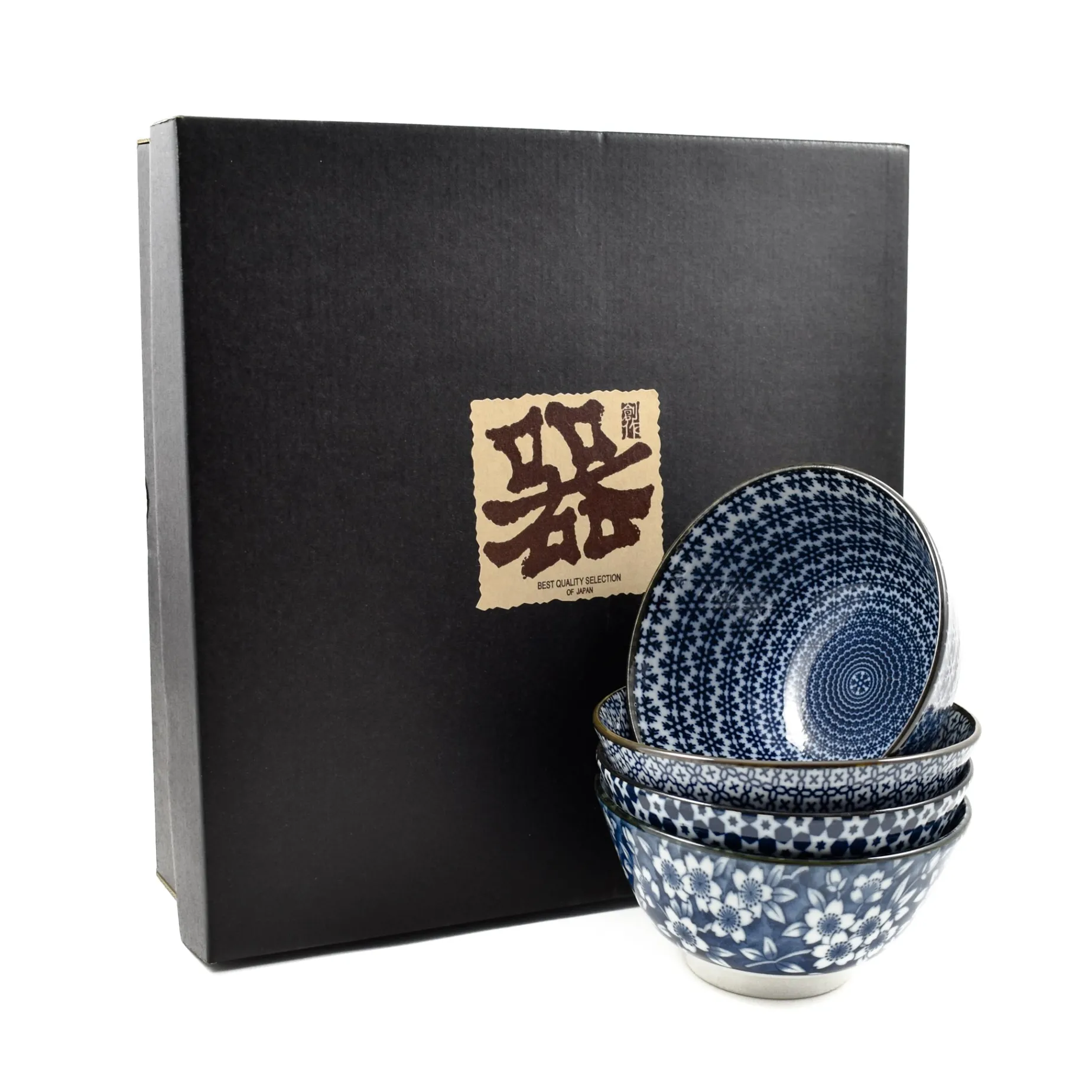 Blue & White Rice Bowl Boxed Gift Set
