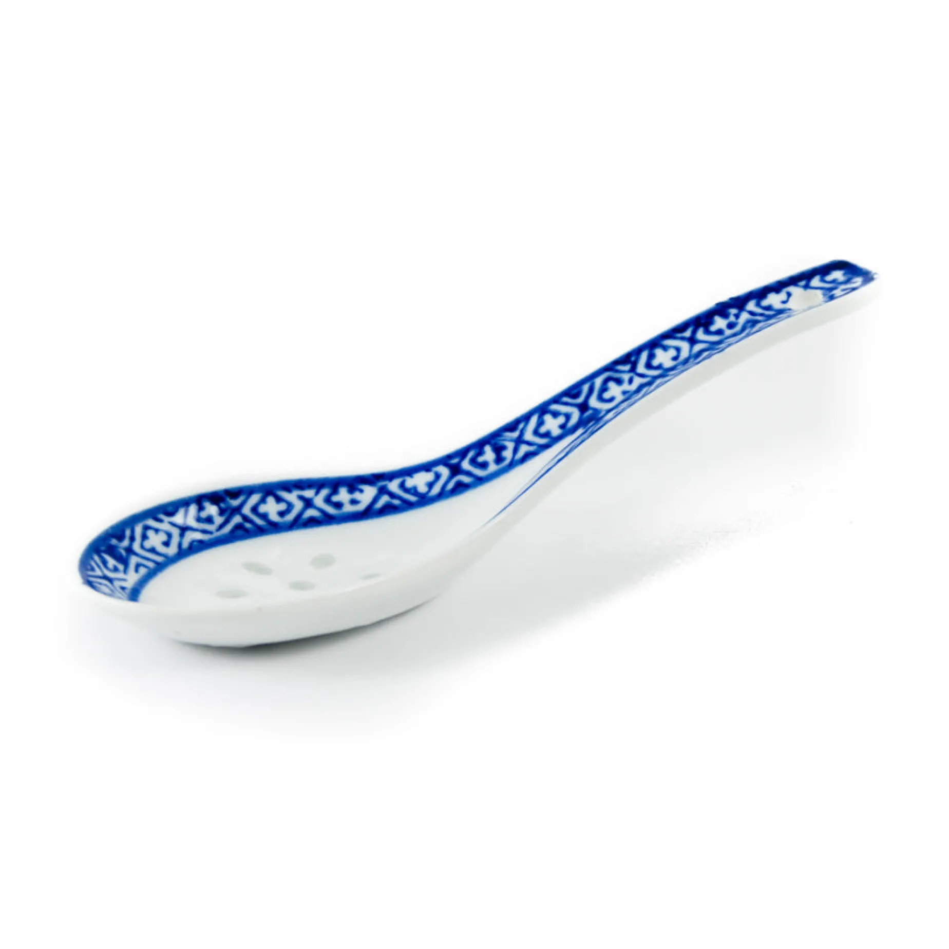 Blue Rice Pattern Rice Spoon, 14cm
