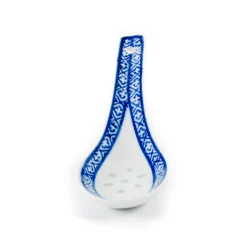 Blue Rice Pattern Rice Spoon, 14cm