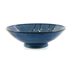 Blue Sakura Shallow Bowl, 24.5cm