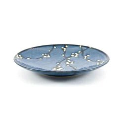 Blue Sakura Side Plate, 22.5cm