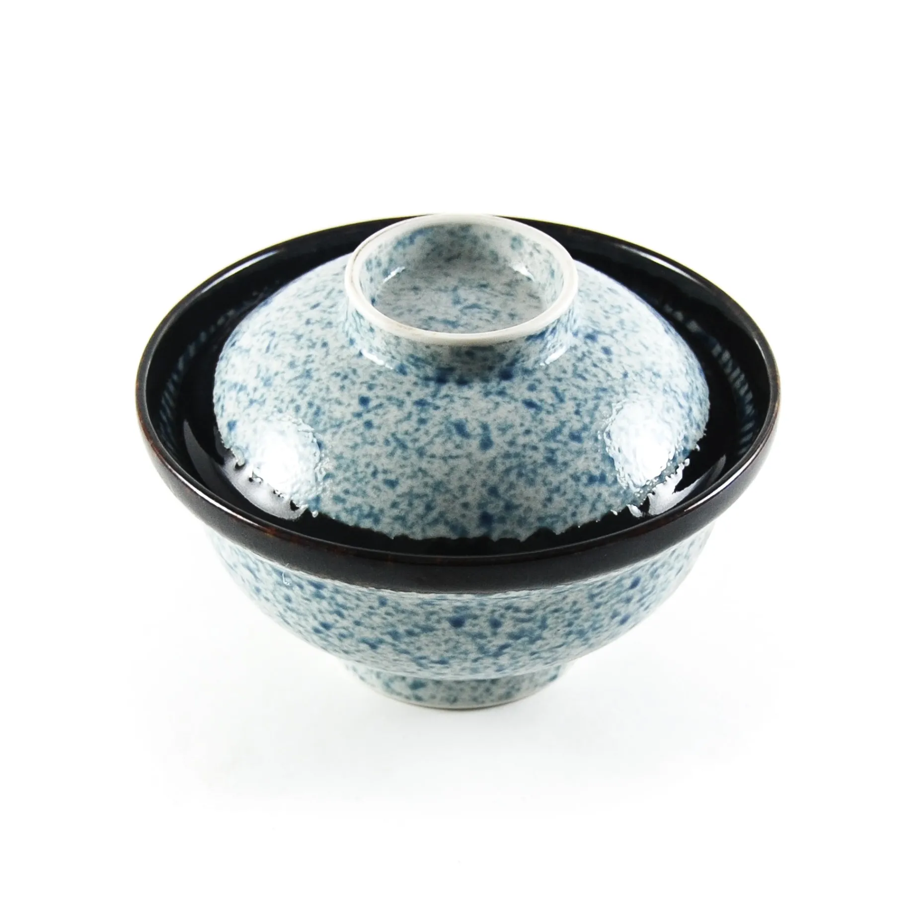 Blue Wave Covered Bowl, 15.7cm