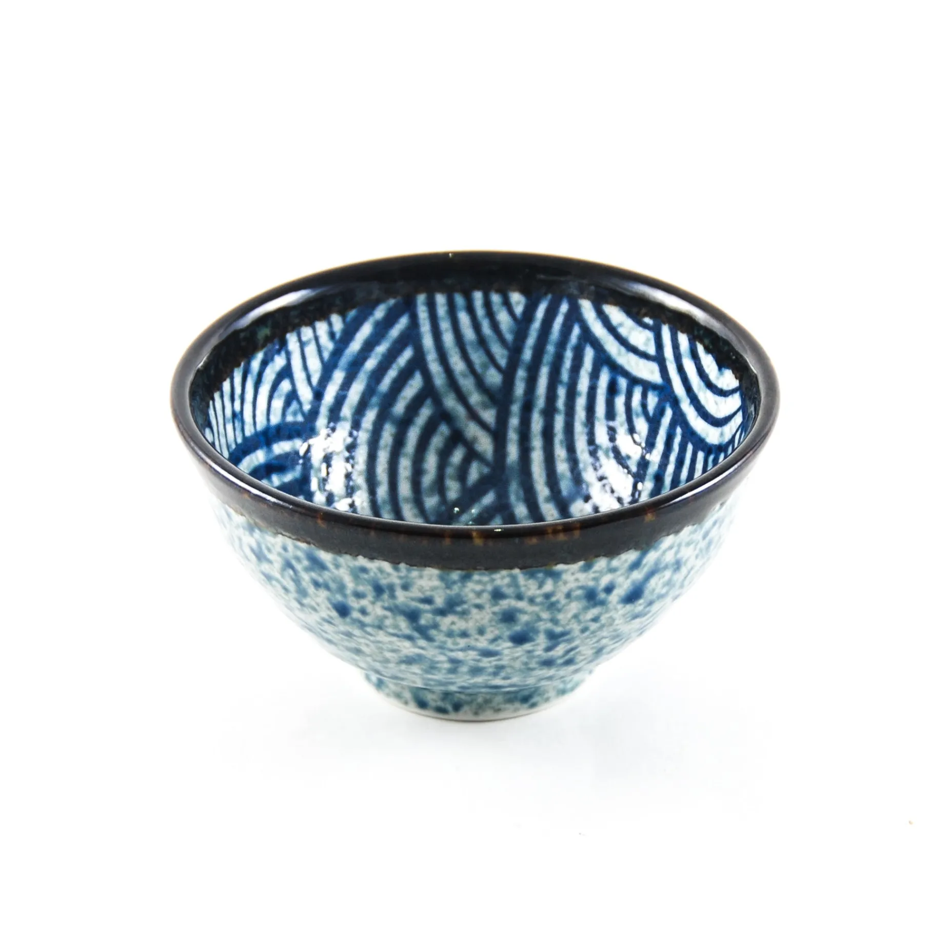 Blue Wave Rice Bowl, 12cm