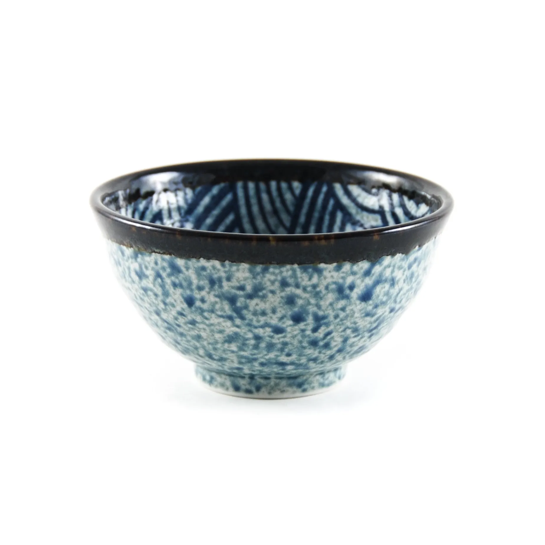 Blue Wave Rice Bowl, 12cm