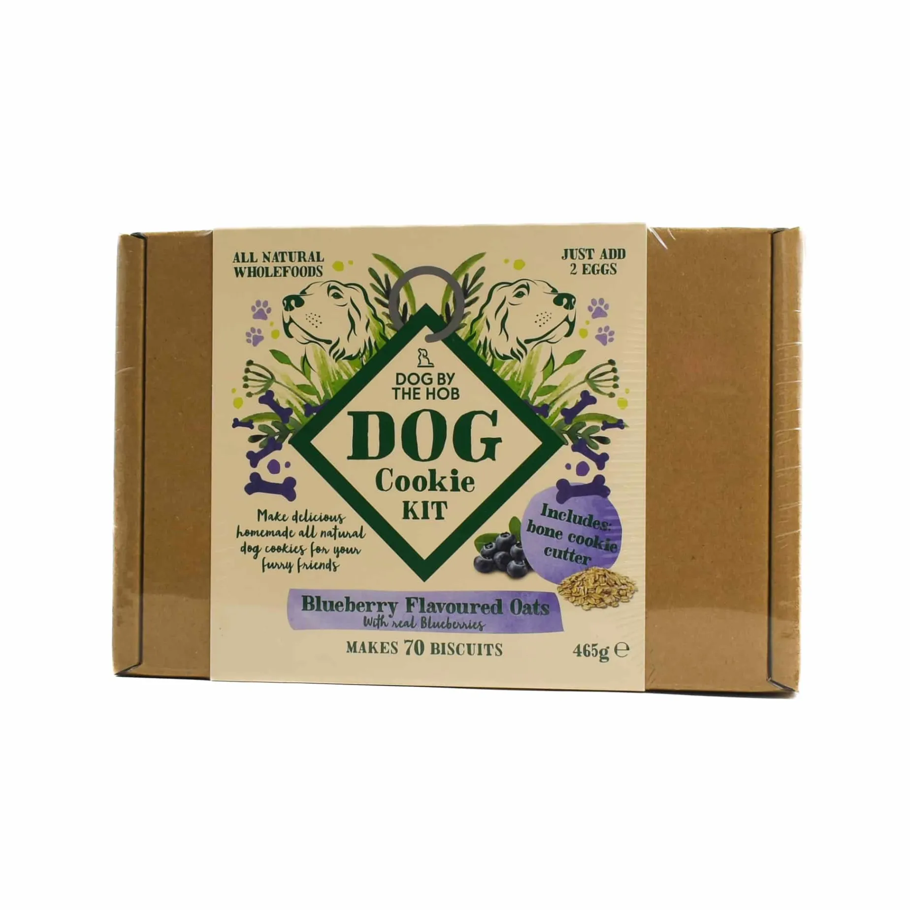 Blueberry & Oat Dog Biscuit Kit, 465g
