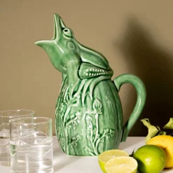 Bordallo Pinheiro Green Frog Pitcher