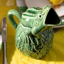 Bordallo Pinheiro Green Frog Pitcher
