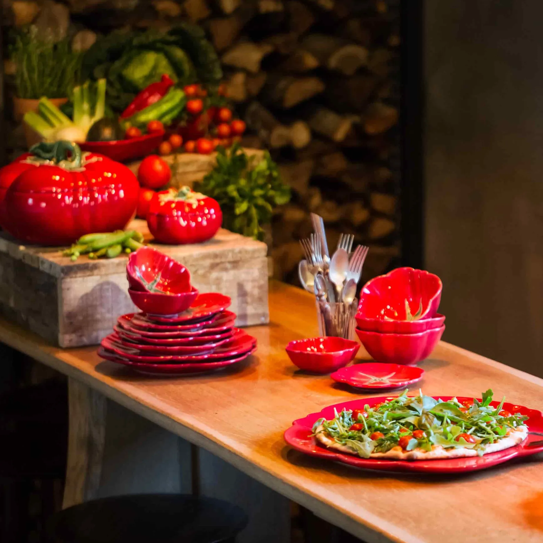 Bordallo Pinheiro Tomato Dessert Plate, 21cm