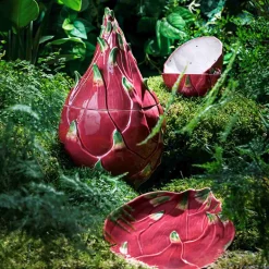 Bordallo Pinheiro Tropical Fruits Dragon Fruit Small Bowl, 14x14cm