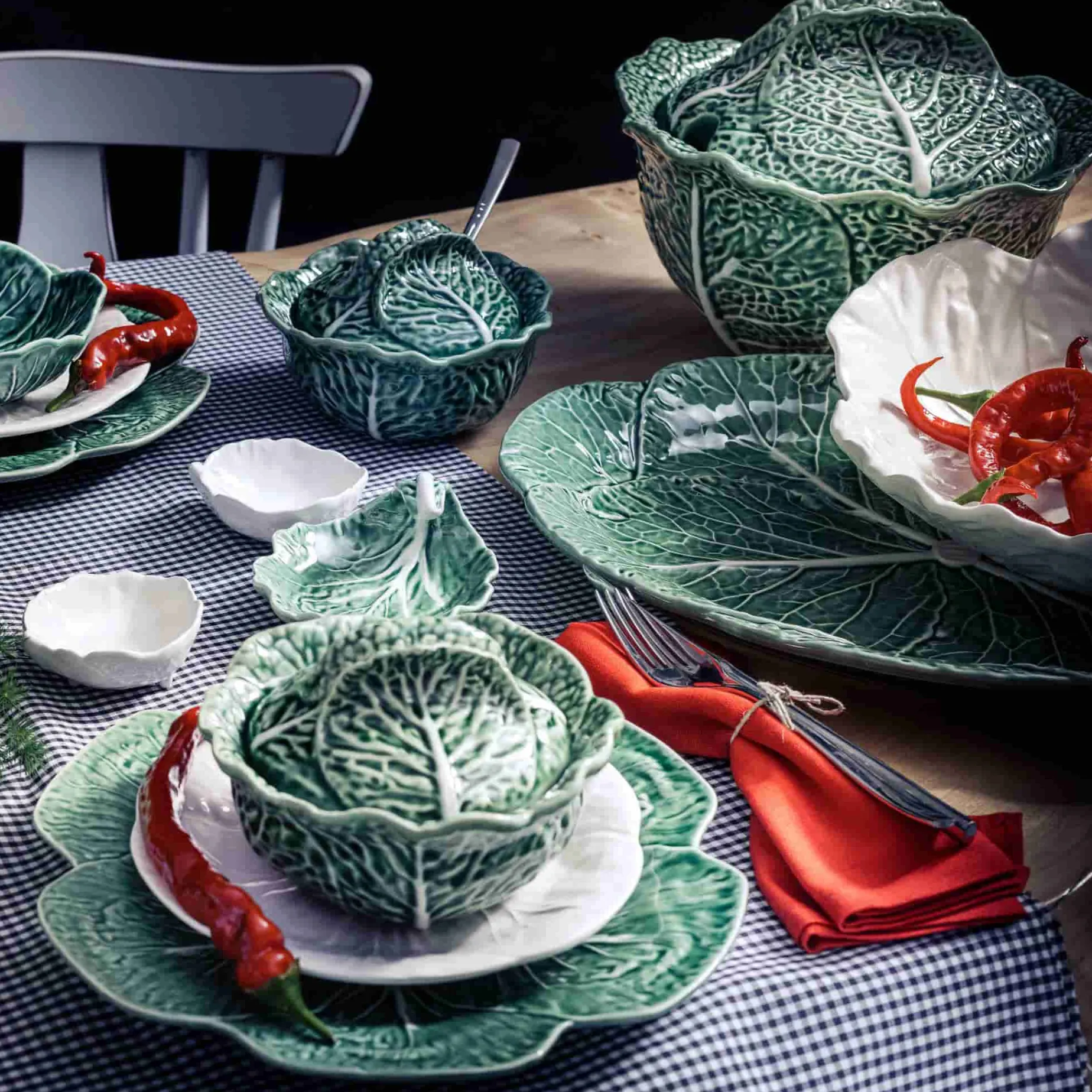 Bordallo Pinheiro White Cabbage Charger Plate, 30.5cm