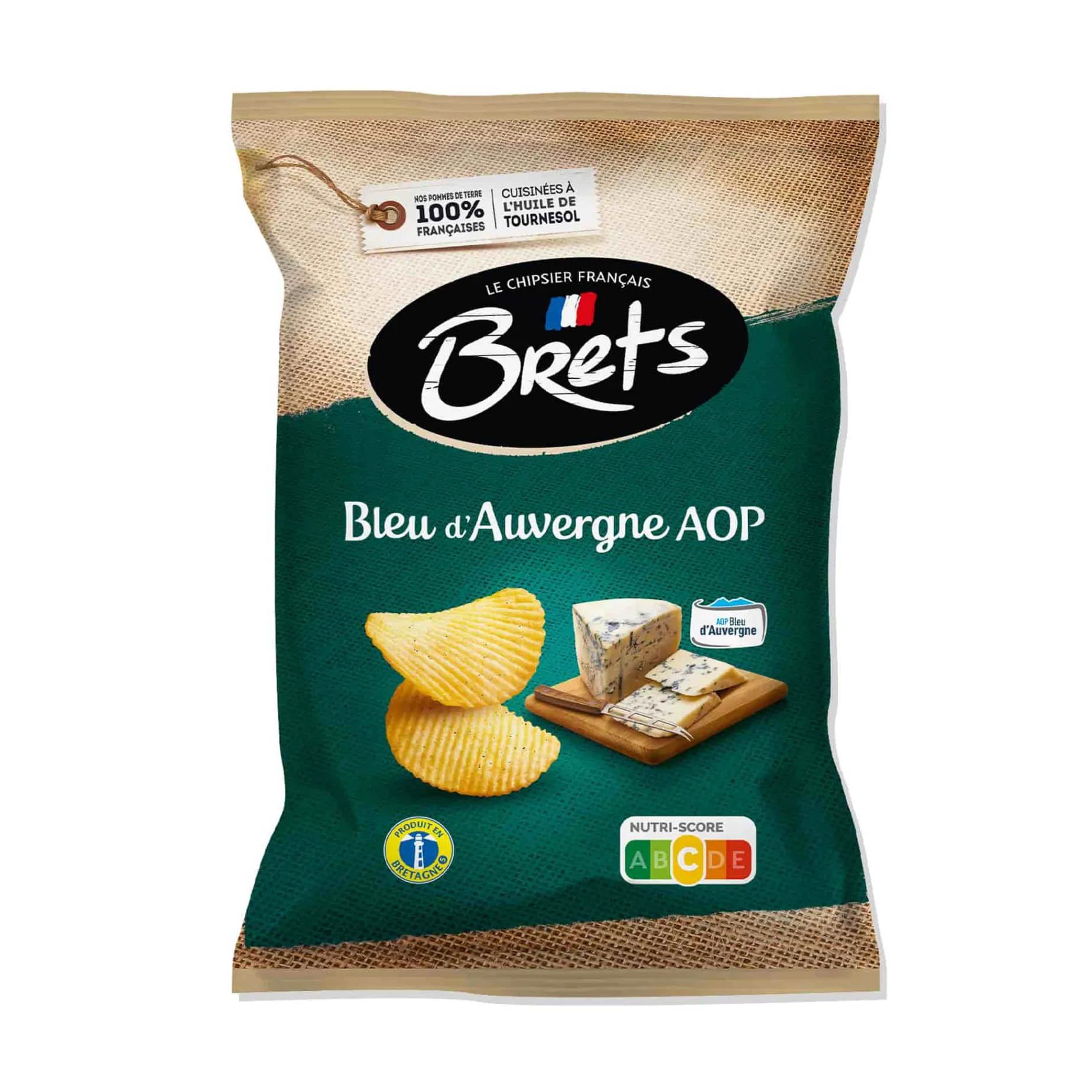 Bret's Bleu d'Auvergne DOP Blue Cheese Crisps, 125g