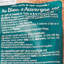 Bret's Bleu d'Auvergne DOP Blue Cheese Crisps, 125g