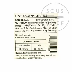 Brindisa Epic Pardina Lentils in Cloth Sack, 500g