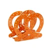 Brown Pretzel Metal Napkin Holder