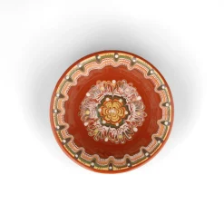 Bulgarian Troyan Brown Soup Bowl, 16cm