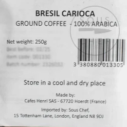 Cafes Henri Brazil Carioca Ground Coffee, 250g