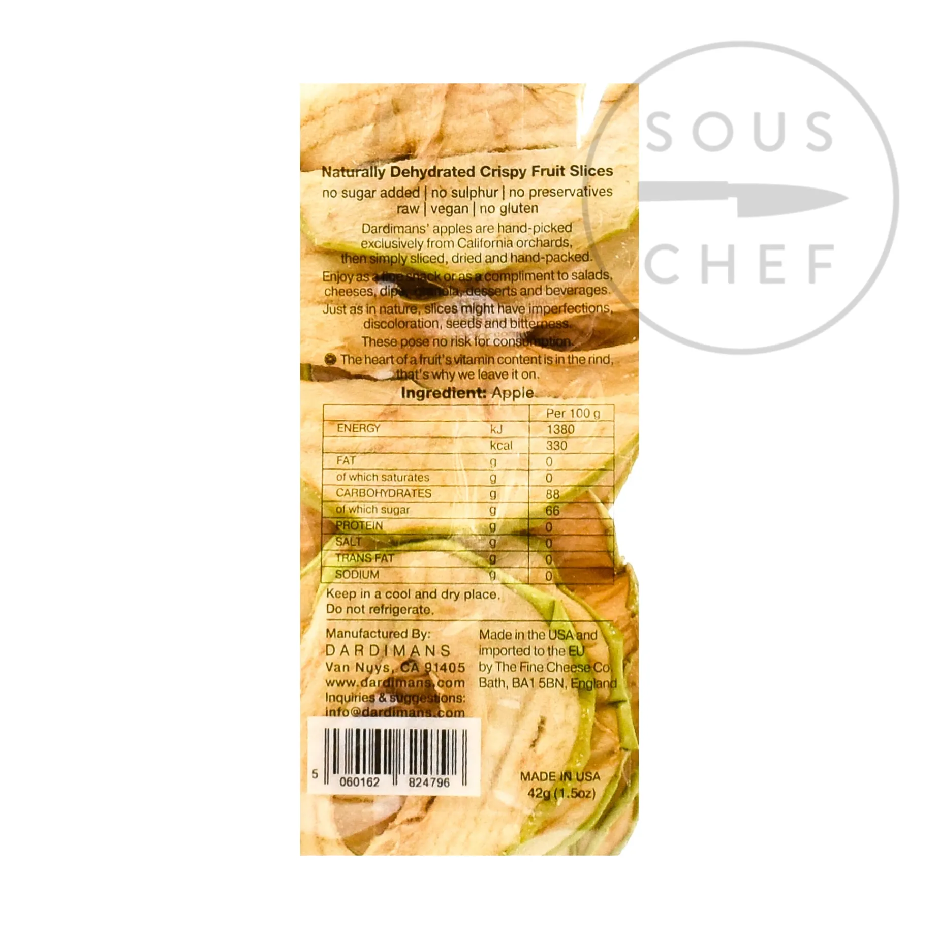 California Crisps Apple Sllces, 43g