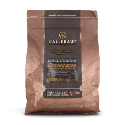 Callebaut Origin Madagascar 67.4% Dark Chocolate Chips, 2.5kg