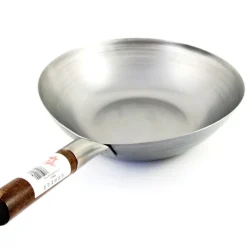 Carbon Steel Wok - Flat Base, 33cm dia