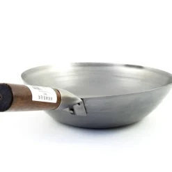Carbon Steel Wok - Flat Base, 33cm dia