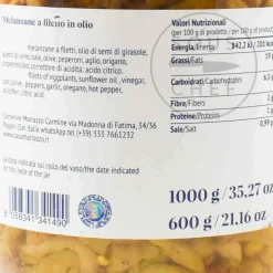 Casa Marrazzo Sliced Eggplant in Oil, 1 Litre