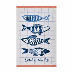 Catch of the Day Fish Tea Towel