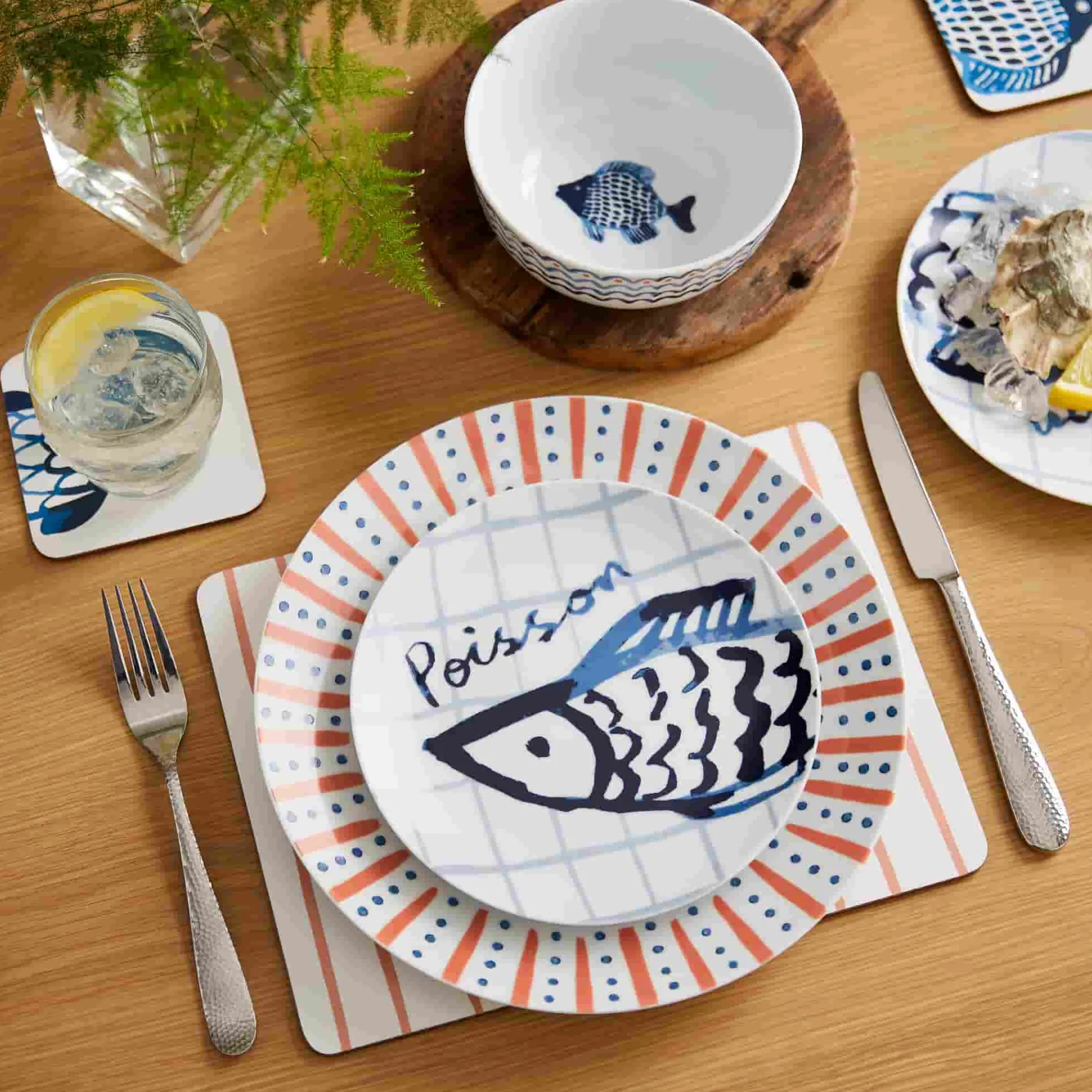 Catch of the Day Porcelain Side Plate, 19cm