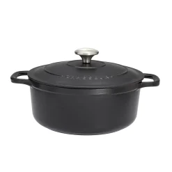 Chasseur Black Cast Iron Dutch Oven, 24cm