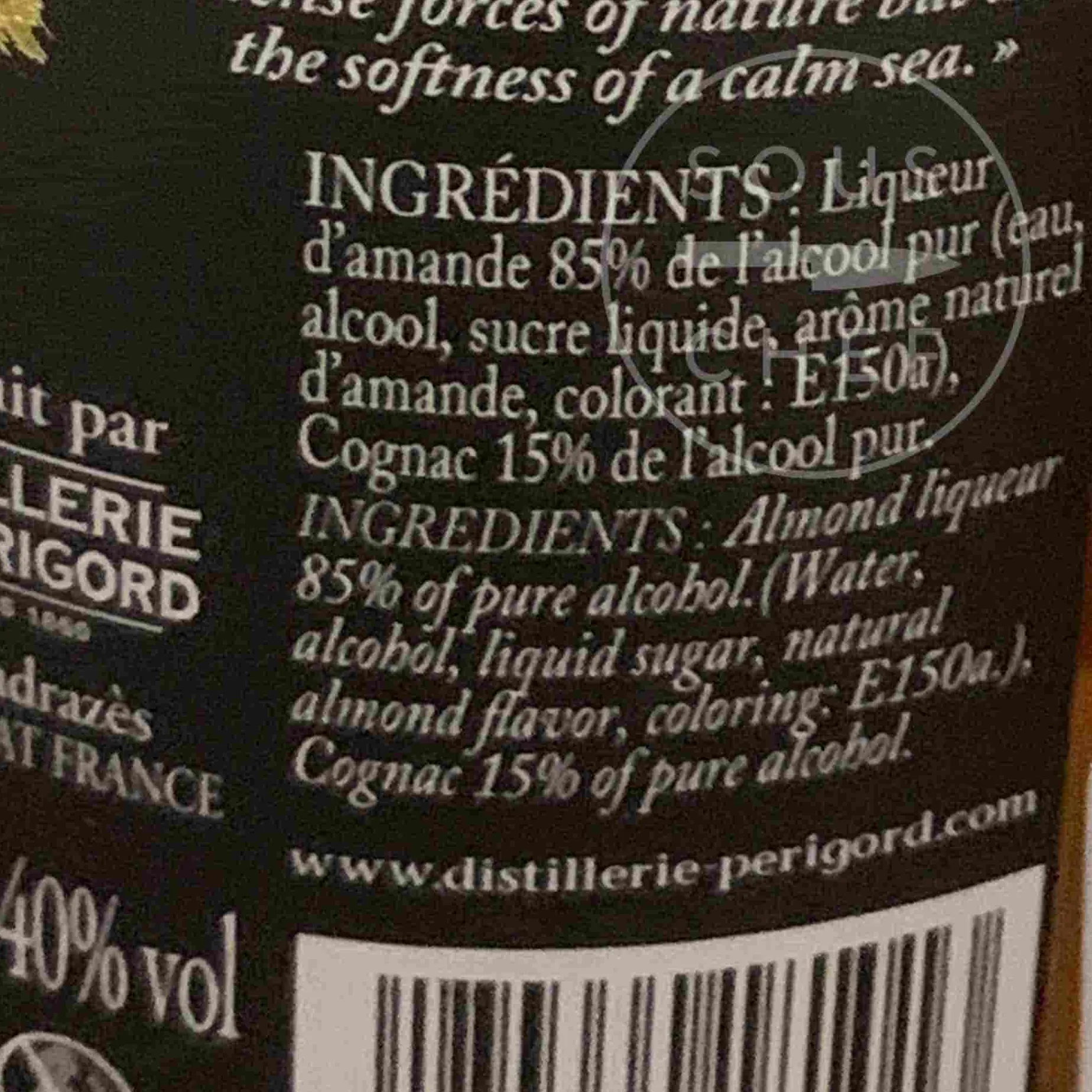 Cherry Rocher Almond Liqueur Cognac, 700ml