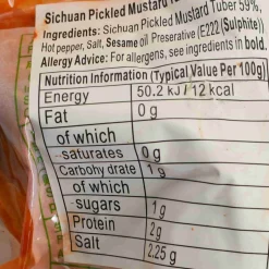 Chinese Preserved Mustard Zha Cai, 370g