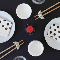 Chopstick Rest & Soy Sauce Dish Set - Gyoza & Steamer Design