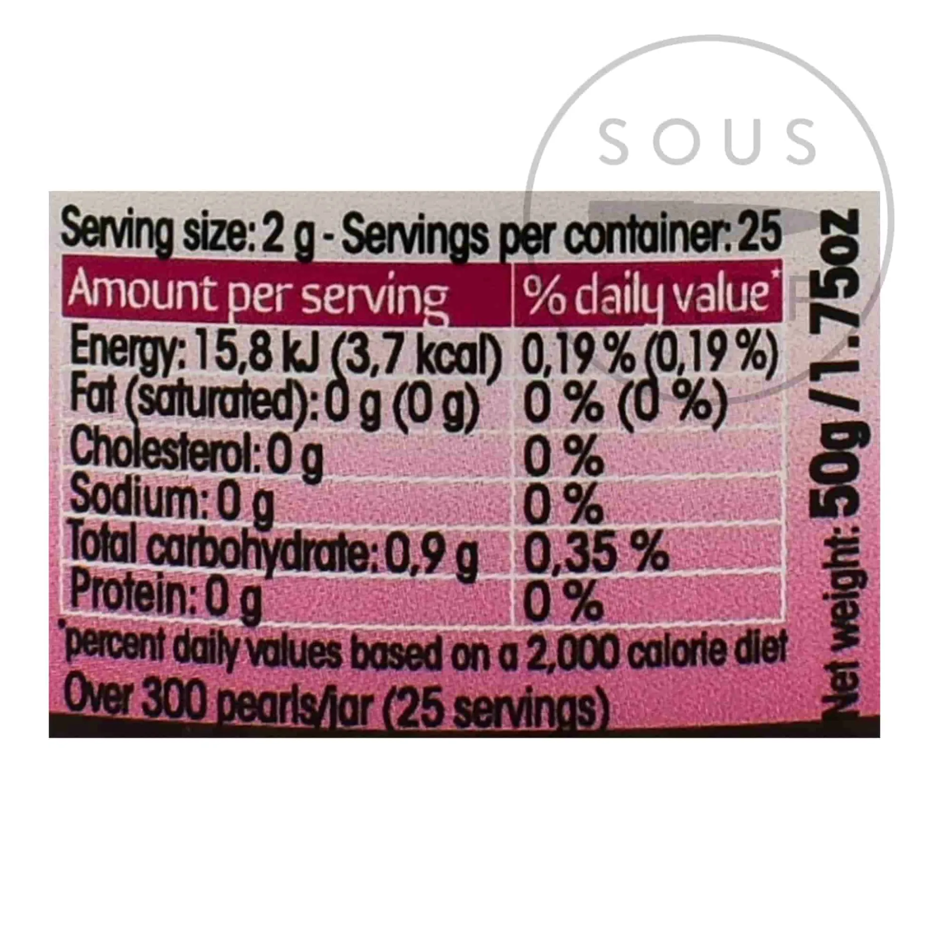 Christine Le Tennier Raspberry Flavour Pearls