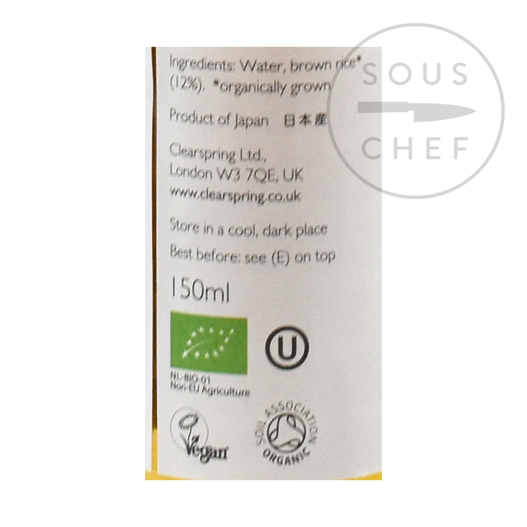 Clearspring Organic Brown Rice Vinegar, 150ml