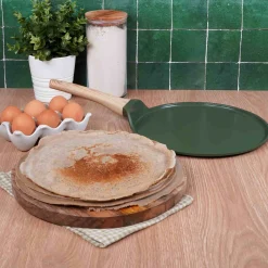 Cookut Lightweight Non-Stick Crepe Pan, 28cm, Green, BPA-Free