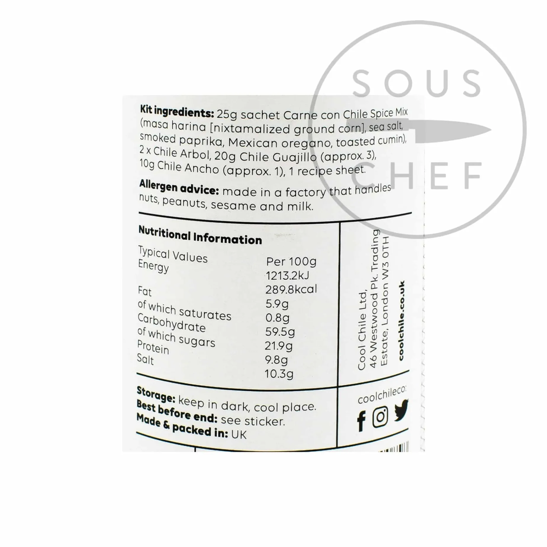 Cool Chile Co Chile Con Carne Kit, 55g